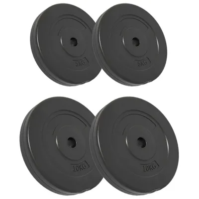 Produktbild von vidaXL Hantelscheiben 4 Stk. 30 kg Zement