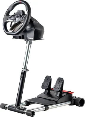 Immagine prodotto di Supporto per volante - Supporto per pedali - Base per simulatore di guida - Supporto per giochi - Supporto regolabile a 360°