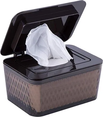 Produktbild von Wiederverwendbare Box für Feuchttücher für Babys – Tragbare Aufbewahrungsbox mit Deckel für Feuchttücher