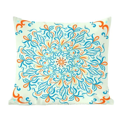 Obrázek produktu pro MuchoWow® Dekorační polštář Polštář na pohovku Dekorační polštář do obývacího pokoje 45x45 Mandala - Čtverec - Vzory