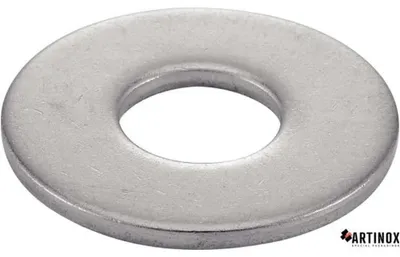 Image de 100 Rondelles Plates Larges Type L 3 mm - NFE 25514 - Inox A2 - D-Work
