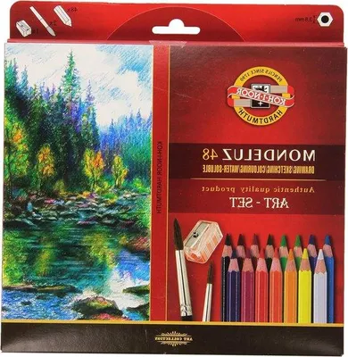 Produktbild von Famanu Aquarellfarbstifte Set - 48 Farben