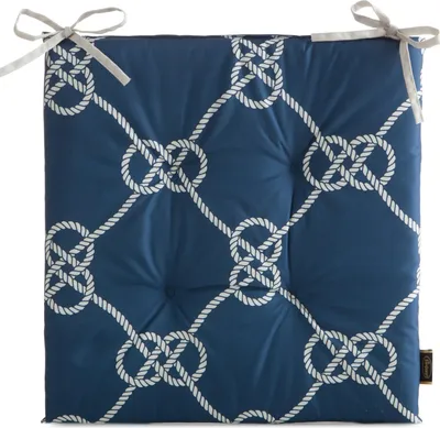 Immagine prodotto di Cuscino trapuntato da giardino per sedia MARINE blu 40x40x5 cm Mybesthome