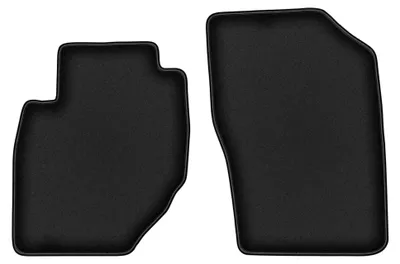 Produktbild von Velours-Fußmatten Vorne für Hyundai Terracan 2001-2006 (SUV) – 2-tlg, Schwarz, passgenau – Wielganizator DURBAN