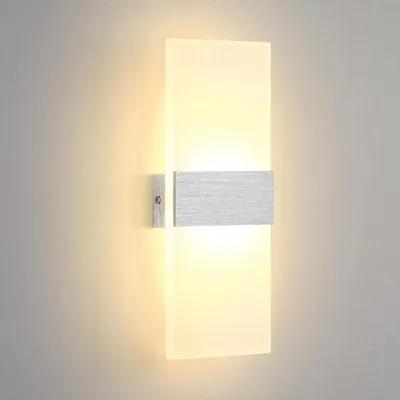Obrázek produktu pro Moderní LED nástěnná lampa do interiéru, teplá bílá, ložnice