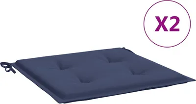 Produktbild von vidaXL Palettenkissen 2 Stk. Marineblau 40x40x4 cm Oxford-Gewebe