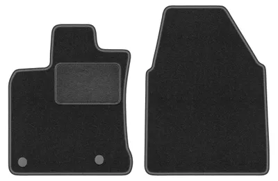 Immagine prodotto di Tappetini anteriori in moquette per Nissan Qashqai I J10 (szeroki) 2007-2013 (crossover) – 2 pezzi, grigio grafite, su misura – Wielganizator LUX
