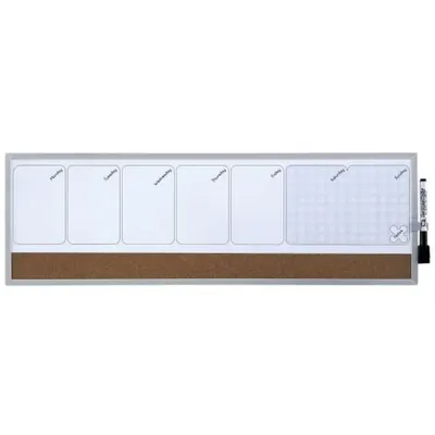 Image de Rexel 1903780 tableau magnétique & accessoires 585 x 190 mm Marron, Blanc
