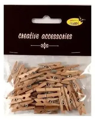 Imagen del producto de Clavijas de madera naturales, 25 mm, 25 unidades