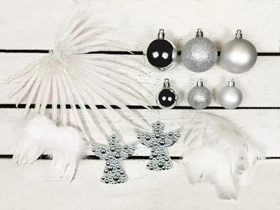Image de Décorations "Ailes d'ange" pour sapins de Noël, hauteur 120-210 cm