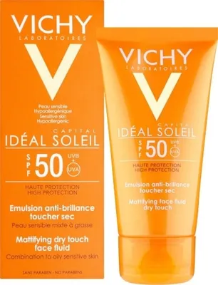 Obrázek produktu pro Ochranný matující fluid na obličej SPF 50 Capital Soleil (Mattifying Face Fluid) 50 ml