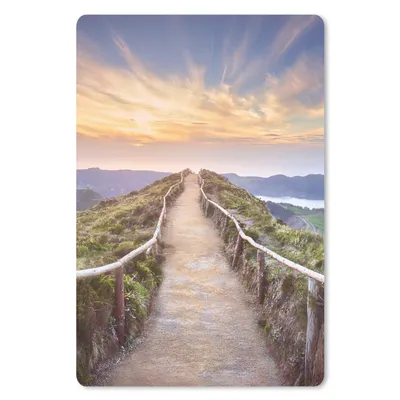 Produktbild von MuchoWow® Mauspad Mousepad Berge - Natur - Weg 18x27 cm - Mousepads - Maus Mat - Pad - Mausunterlage