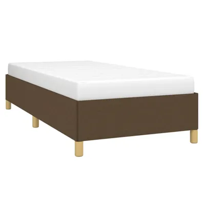 Obrázok produktu pre vidaXL Rám postele bez matraca tmavohnedý 100x200 cm látka