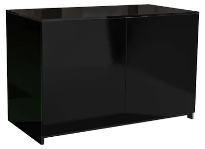 Productafbeelding van Terra Della Terrariumkast hoogglans zwart 112 x 60 x 76CM | onderkast voor glazen Knockdown terraria