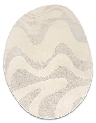 Produktbild von DUNE 8083 SHAPE Teppich creme – Abstraktion, Struktur, unregelmäßige Form beige 133x190 cm