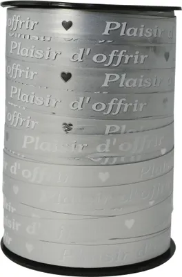 Produktbild von Clairefontaine Geschenkband 250mx10mm Beschriftung Plaisir d'offrir Gold 602175C
