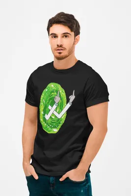 Produktbild von D&B Uni Polo MO00051 RickAndMorty Schwarz-Größe M