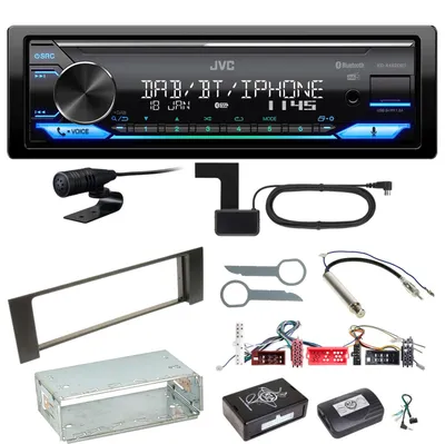 Produktbild von JVC KD-X482DBT Bluetooth Digitalradio USB Einbauset für Audi A4 B6 B7