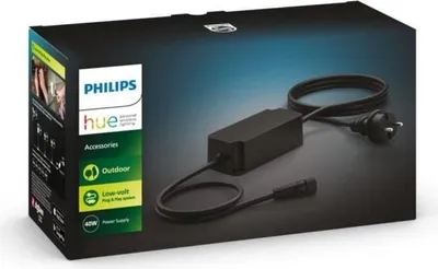 Immagine prodotto di Cavo di alimentazione Philips Hue Outdoor, 40 W, nero, per illuminazione esterna