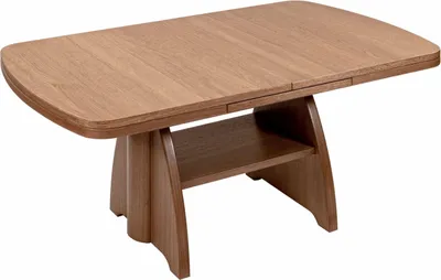 Produktbild von Couchtisch höhenverstellbar und ausziehbar Clari 125x56x75 Eiche P43