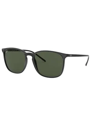 Produktbild von Ray-Ban RB4387, Erwachsener, Uni, Quadratisch, Schwarz, Nicht-polarisierte Linse, Nylon