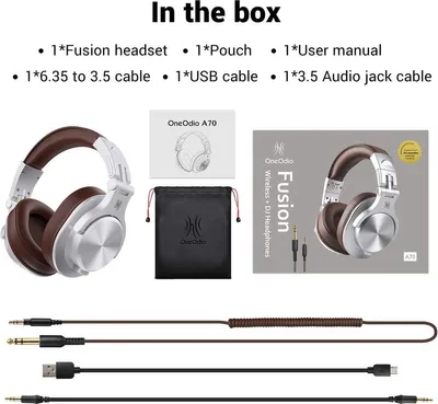Obrázek produktu pro OneOdio Oneodio Fusion A70 Wireless Headphones (Brown)