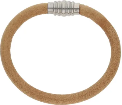 Produktbild von JuwelmaLux Armband Edelstahl, Leder braun JL30-03-4448