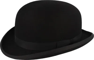 Schwarze Melone mit Satininnenfutter von Hut-Breiter in schwarz