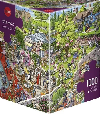 Produktbild von Heye Puzzle Party Cats, 1000 Teile, 1000 Stück(e), Kunst