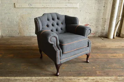 Produktbild von Sessel 1 Sitzer Relax Polster Fernseh Chesterfield Textil Stoff Sofa Couchen Neu
