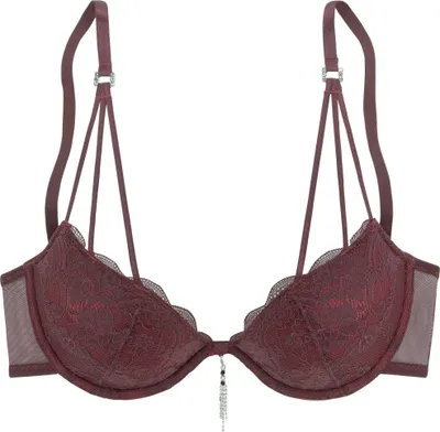 Produktbild von LASCANA Push-up-BH , BH mit Bügel, Spitzen-BH, als Dessous-Set kombinierbar cherryrot Größe 70 Cup B