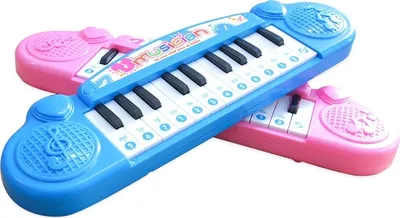 Immagine prodotto di Carino Mini 21 chiave prima educazione tastiera elettronica bambini musica giocattolo (rosa)