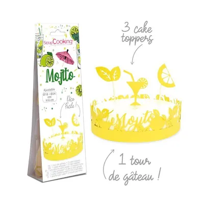 Image de Décorations de gâteau en papier « Mojito »
