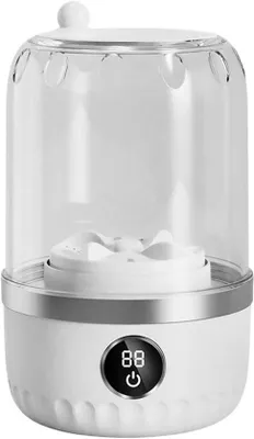 Produktbild von Mini-Waschmaschine – Kompaktes Gerät – Für kleine Wäschemengen – Leiser Betrieb – 1 Liter Fassungsvermögen – Weiß