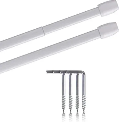 Produktbild von Vitragen-/Bistrogardinenstange 40-60cm  2er weiss  auf SB-Karte