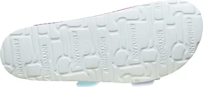 Produktbild von Dr. Brinkmann Damen Pantolette zwei Riemen Schnalle gepolstert Naturform Fußbett, Größe:37 EU, Farbe:Mehrfarbig