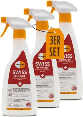 Produktbild von Renuwell Swiss Reiniger Möbelpflege Allzweckreiniger Holzreiniger Spar-Sets 3 x 500 ml