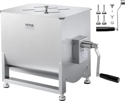 Immagine prodotto di VEVOR Frullatore manuale per carne 40 litri (fino a 36,29 kg di carne), frullatore per carne in acciaio inox, frullatore manuale per carne macinata