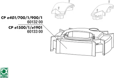 Produktbild von JBL Ersatzteil CP e15/1900/1 Abdeckung Pumpenkopf