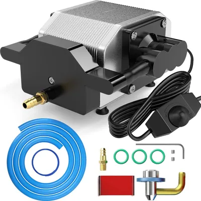 SCULPFUN S9 Air Assist Kit mit Düse: Leistungsstarke Luftunterstützte für S9– 220V, 30L/min, Präzise Schnitte, Leise & Langlebig