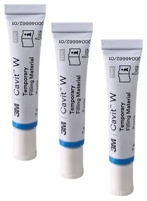 Produktbild von 3x Cavit W Provisorisches Füllungsmateriall - 3x 7g