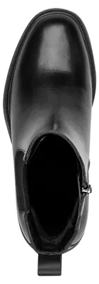 Produktbild von Tamaris Comfort Damen Stiefelette Chalsea Leder Wechselsohle Blockabsatz 8-85311-47, Größe:38 EU, Farbe:Schwarz