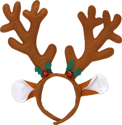 Produktbild von Weihnachtsstirnbänder: Niedliche Rentiergeweih-Stirnbänder mit Glöckchen, Tierohren-Haarbänder für Damen, Weihnachtsfeiern, Cosplay