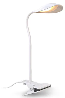 Image de B.K.Licht Lampe de lecture à pince, flexible & pivotante, platine LED 3,5W, 350Lm, lumière blanche chaude 3000K, lampe de bureau, hauteur 40cm