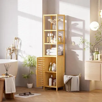 Zdjęcie produktu dla Szafka łazienkowa 33 cm (głębokość) x 34 cm (szerokość) x 169 cm (wysokość)