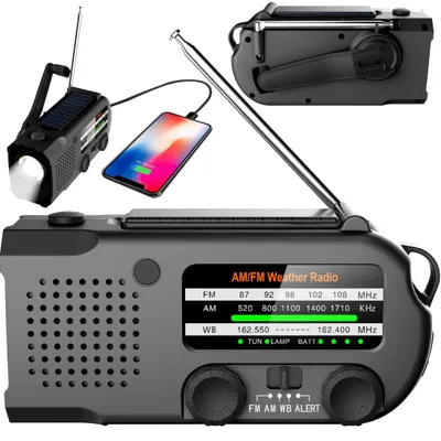 Produktbild von MOZOS ER-01 Solarradio-Dynamo AM/FM 5000 mAh