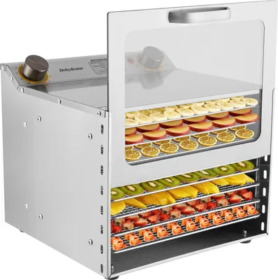 Image de Séchoir à aliments en acier inoxydable pour usage domestique Fruits, légumes, herbes, viande, épices,