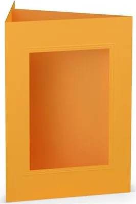 Produktbild von Passepartoutkarte B6 eckig Ocker