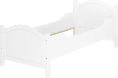 Produktbild von Seniorenbett extra hoch waschweiß 100x200 Massivholz Holzbett Einzelbett Gästebett 60.40-10WoR