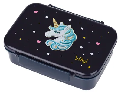 Produktbild von Baagl Brotdose Mädchen Schule Lunchbox Kinder Kindergarten - Unicorn Gold
